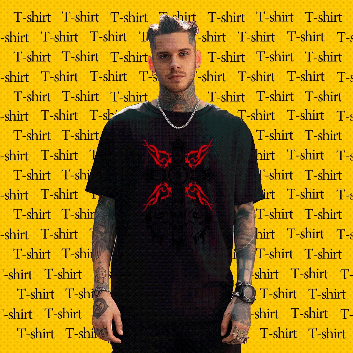 5A Mens T Shirts fathion 230g 100% Cotton Daily Wear Breathable Short Sleeve Mens Tshirts Casual New Custom Printed Tops