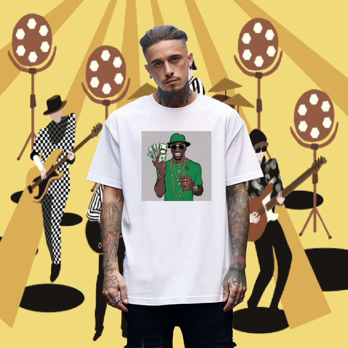 Wholesale Couples T Shirts XH 230g 100% Cotton Breathable Short Sleeve Beach T shirt Anime Fashion Design Tops