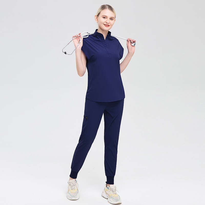 Niaa Hinn Scrub Set New Arrival New Product Show Thinness Washable High Elasticity New Pattern Business Affairs Sexy Temperament Short