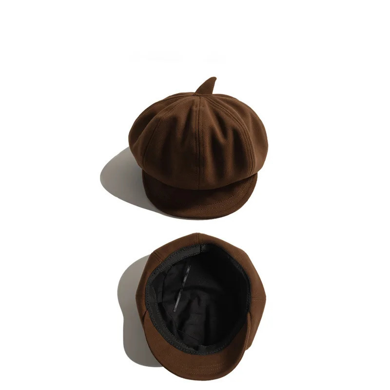 27 Years Children Beret Fashion Retro Tweed Octagonal spaper Hats Boys Girls Baby England Leisure Warm Hundred 240716
