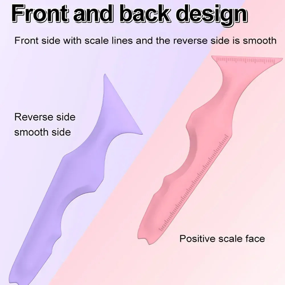 Reusable silicone eyeliner ruler eyeliner makeup template molding tool eye black lipstick beauty sticker 240715