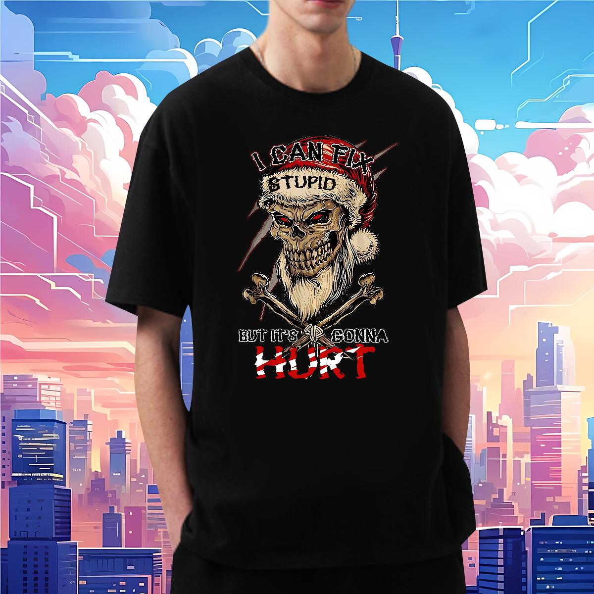 2024 Summer T-Shirts Skeleton 230g 100% Cotton Cartoon Printing S-4XL Street Casual Tshirt for Man Woman Crew Neck Cotton Breathable Designer