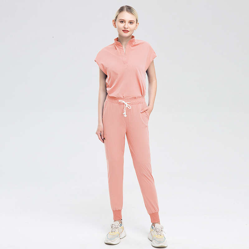 Niaa Hinn Scrub Set New Arrival New Product Show Thinness Washable High Elasticity New Pattern Business Affairs Sexy Temperament Short