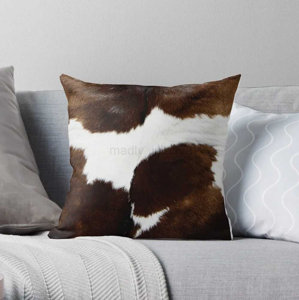 Cowhide Spots Throw pillow Case Polyester Home Decora pillowcases Throw pillow Case kussensloop almohada poszewkaM240717
