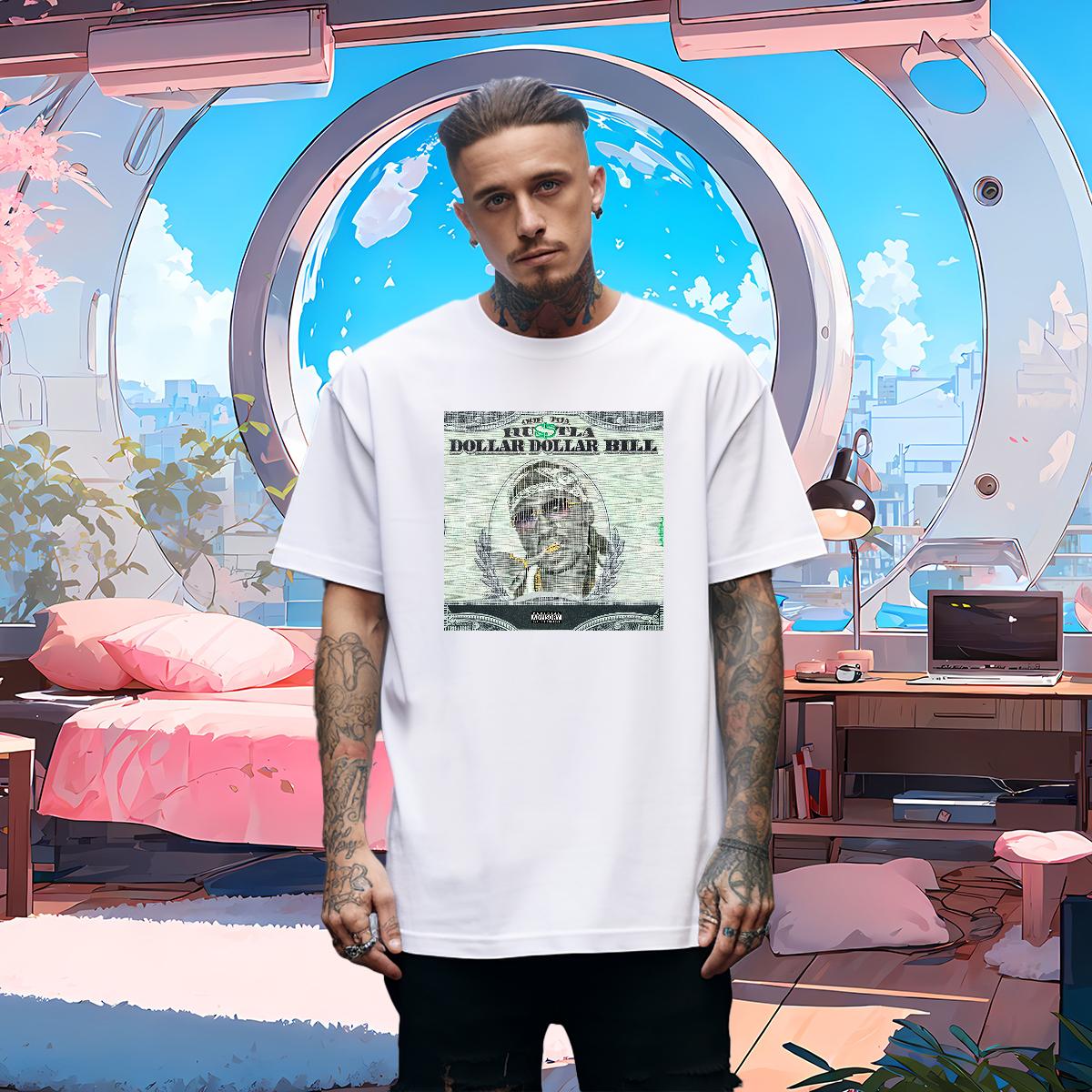 Brand T-Shirts XH 100% Cotton 230g Plus Size Custom Mens Tshirts Hip Hop Crew Neck Cotton Unisex Tops Shirt