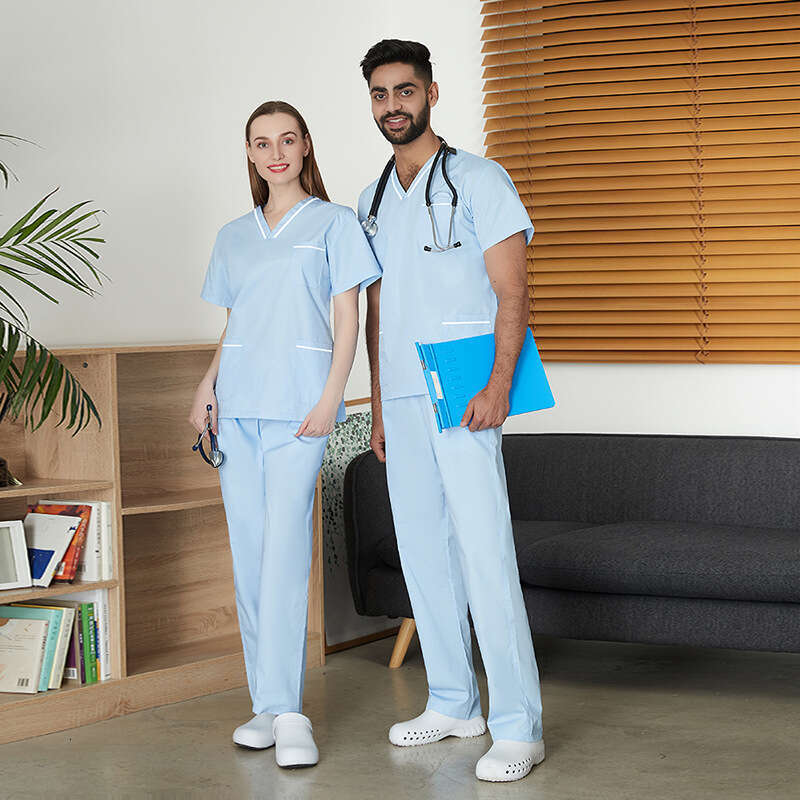 Scrubs for Women Uniform New Product New Arrival Gentle Wind High Elasticity French Washable Business Affairs Ventilation Novelty Bifurcated Sexy