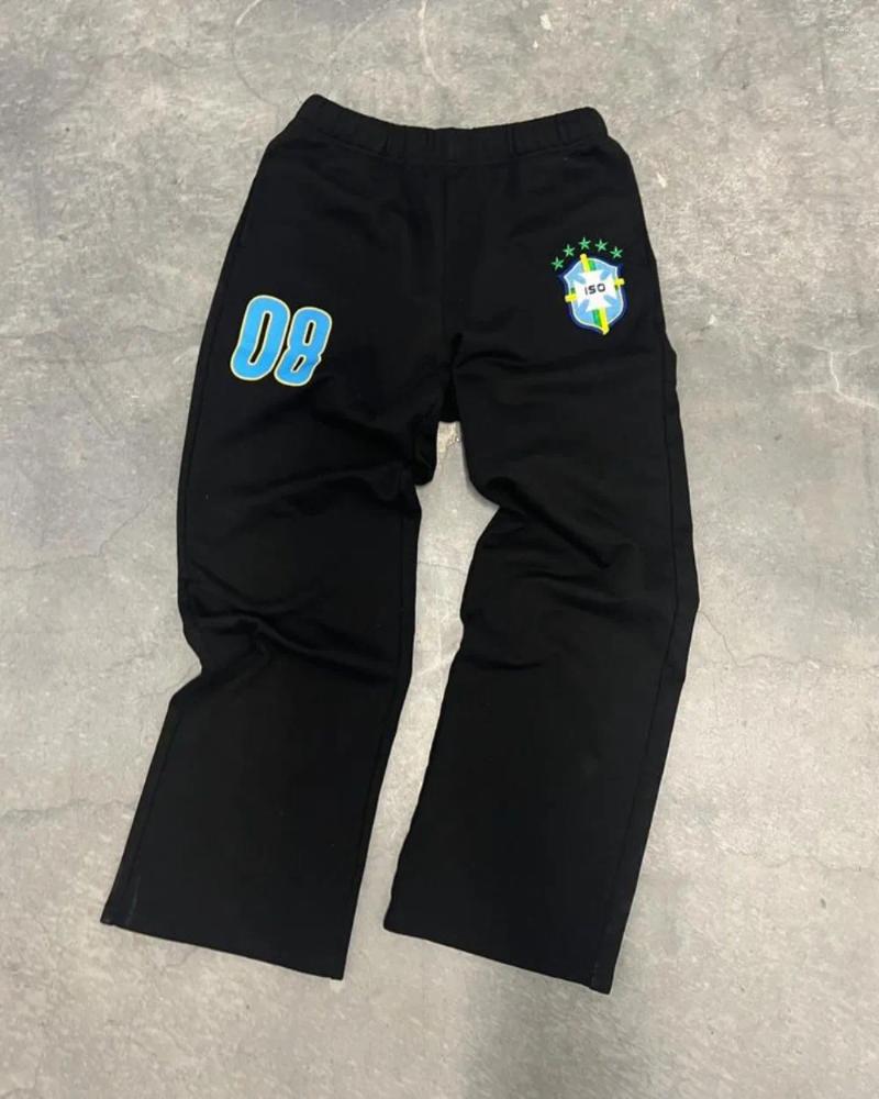 Men's Pants American High Street Retro Sweatpants Couples Sports Casual Running Training Straight Joggers Men Z260315