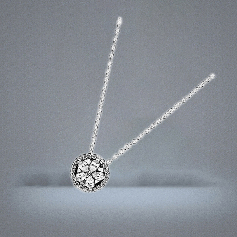 Designer Jewelry 925 Silver Necklace heart Pendant fit P Couple Pumpkin Car New Product Blue Moon love Necklaces European St