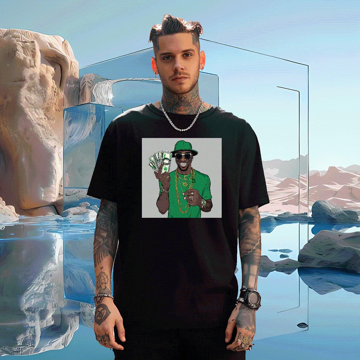 Fashion Casual T shirt XH 230g Cotton Custom Print Oversized Tshirts Spring Summer 180g Cotton Brand Tees Shirts