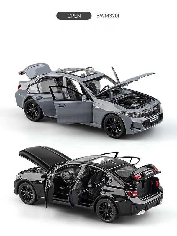 1 32 BMW 320i THE 3 G20 2023 Alloy Model Car Toy Diecasts Casting Sound and Light Car Toys For Children VehicleCL240717
