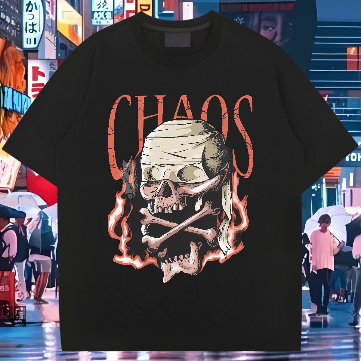 Cool Mens Tshirts Skeleton 230g Cotton Cotton Breathable Sports Casual Man T Shirts DIY Printed Brand Tee Shirt