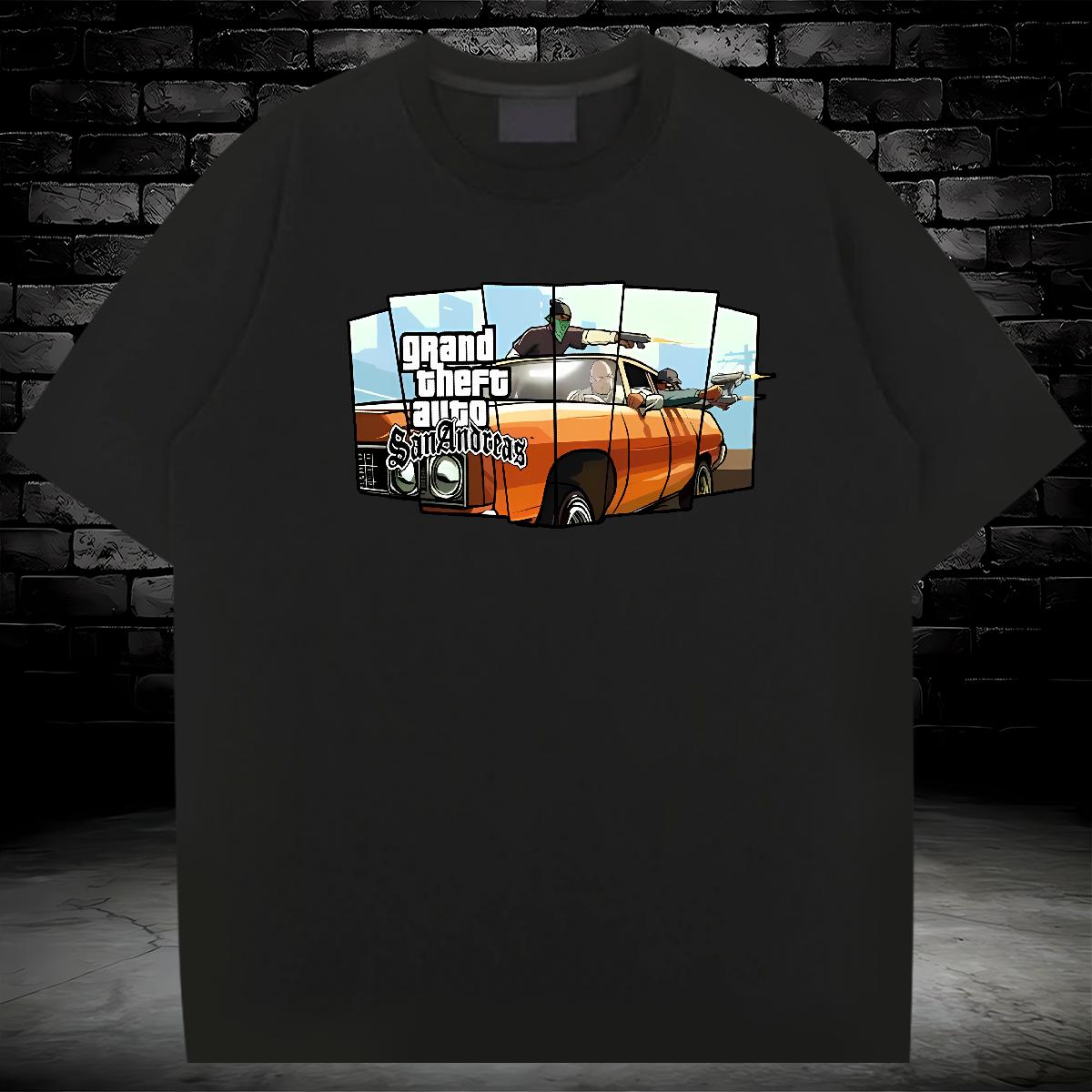 Factory Direct T shirt racing 100% Cotton 230g Custom Big Size Daily Wear Men Tees Breathable Crew Neck Cotton Loose Fit