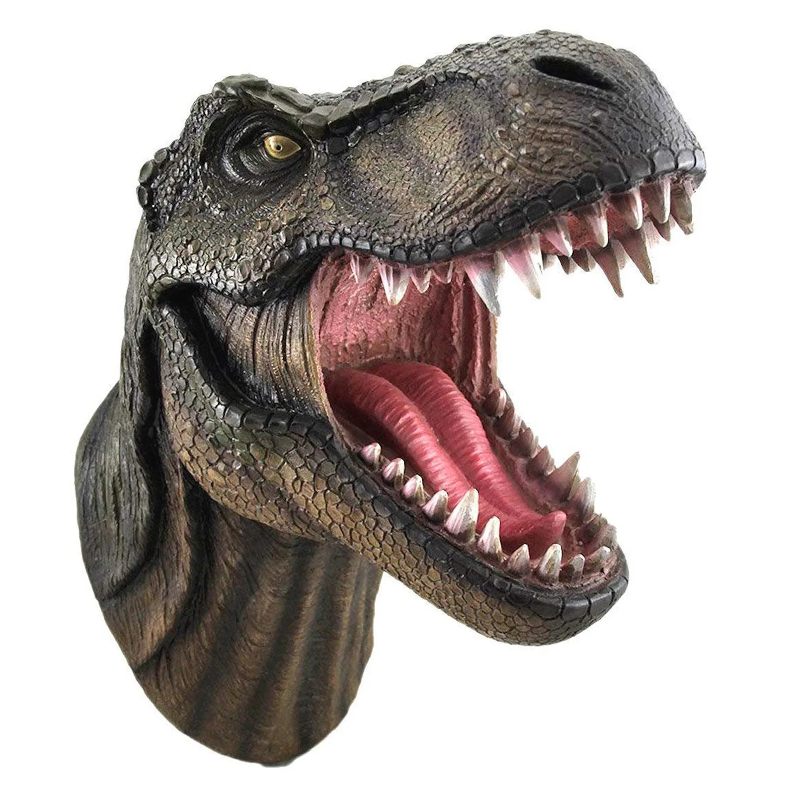 3D Wall Mounted Head Dinosaur Bust Sculpture Wall Art Sculpture Halloween Party Decor Supplies Garden Home Decoration 240711