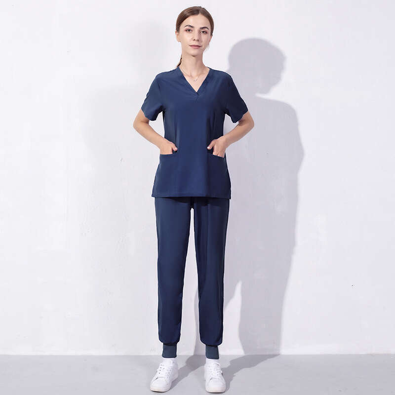 Niaa Hinn Scrub Set New Arrival New Product Show Thinness Non-ironing Long Washable Leisure Time Business Affairs Temperament Short Loose