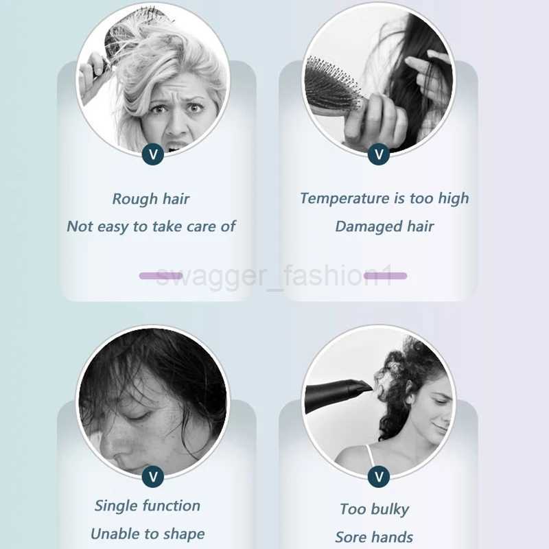 1400W Ionic Hair Dryer Constant Temperature Hammer Negative Professional Hairdryers Hair Care Hair Dryers with DiffuserBkl240717