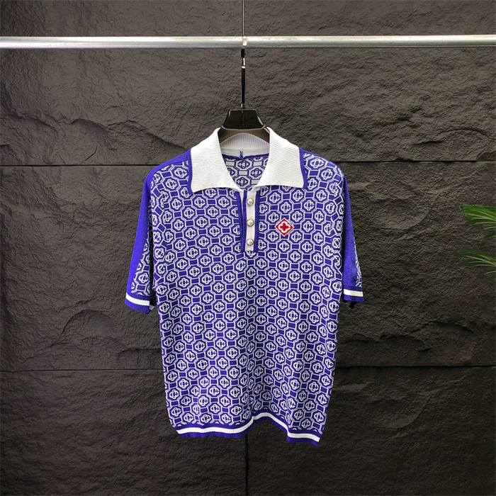2# Summer Polos Fashion Embroidery Mens Polo Shirts Highly Quality T Shirt Men Women High Street Casual Top Tee size M-3XL #75
