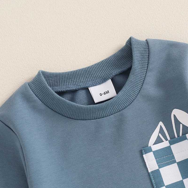 Clothing Sets Autumn New Baby Boy Clothes Fall Toddler Outfits Long Sleeve O Neck Pullover Tops Checkerboard Print Pants 2PCS Set