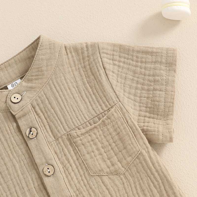 Clothing Sets Kids Summer Clothes Sets Outfits 2 Pcs Linen Cotton Infant Baby Boys Clothing Newborn Top T-Shirt+Shorts Children Suit