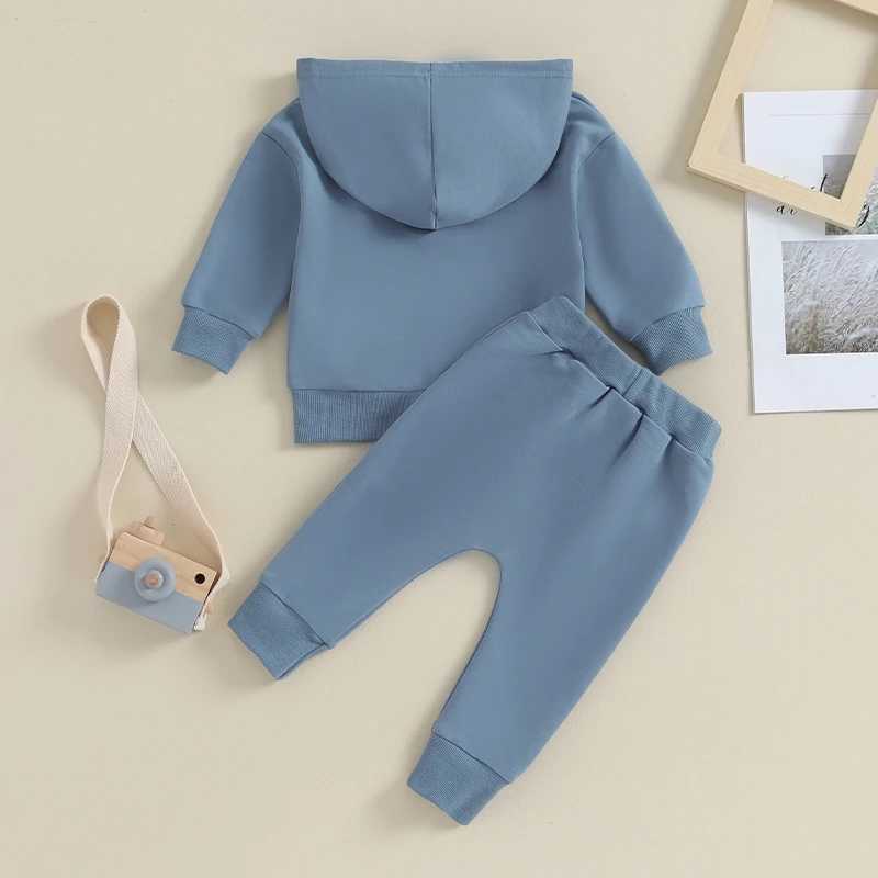 Clothing Sets Autumn Baby Boy Girl Clothes Set Newborn Infant Tracksuit Outfits Long Sleeve Solid Color Casual Hoodies Tops Pant Clothing