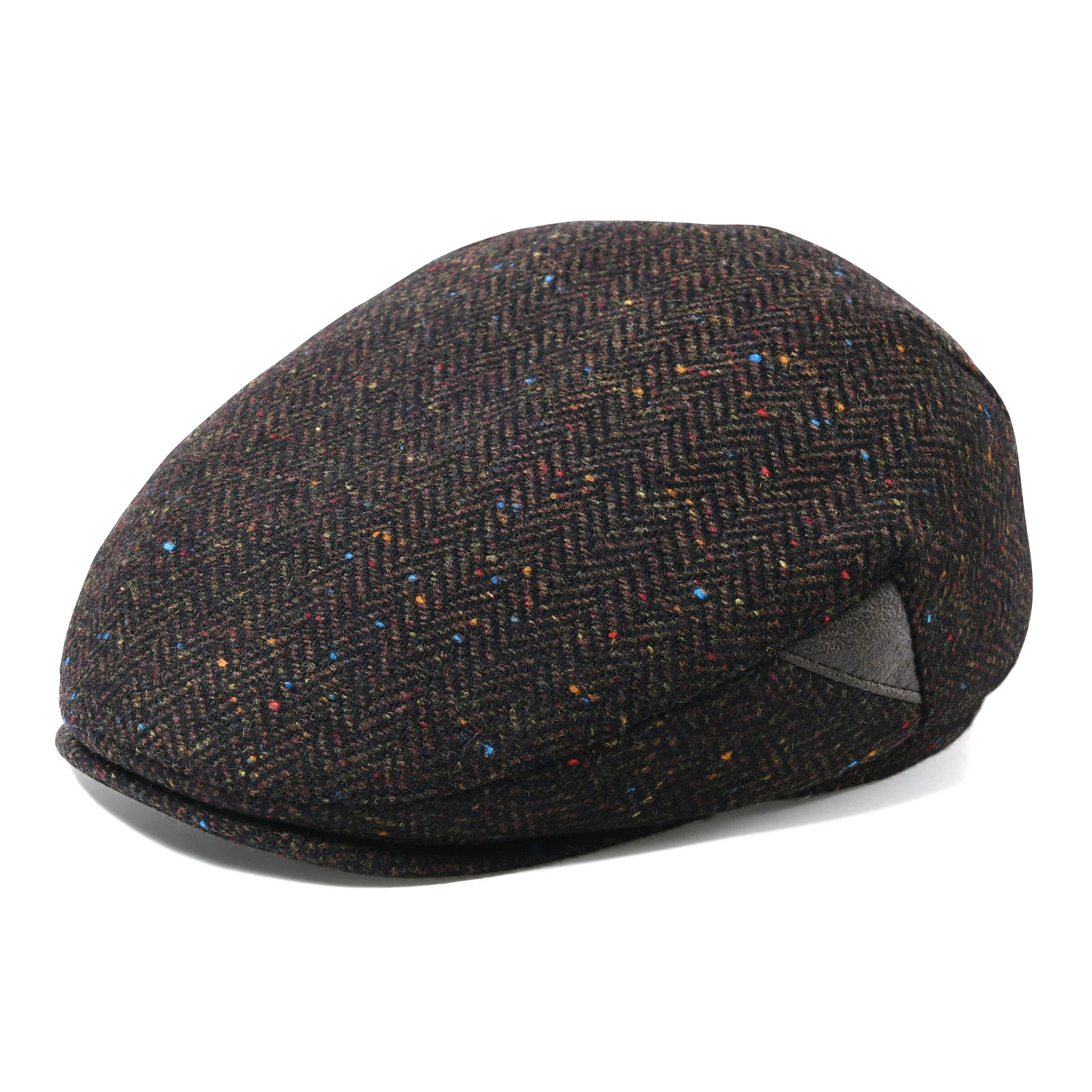 Jangoul Wool Tweed Herringbone Irish Cap Men Women Beret Cabbie Driver Hat sboy Caps Golf Ivy Flat Hats 240716