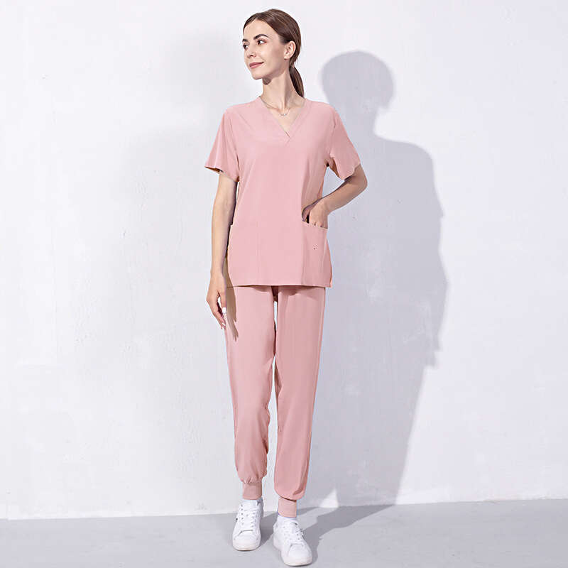 Niaa Hinn Scrub Set New Arrival New Product Show Thinness Non-ironing Long Washable Leisure Time Business Affairs Temperament Short Loose