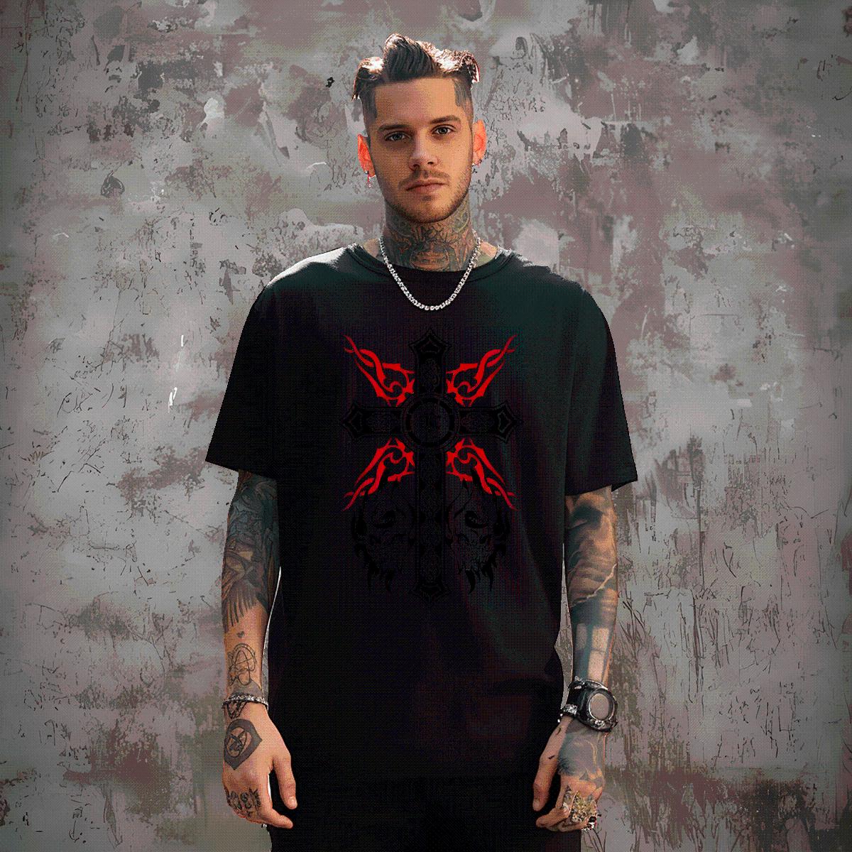 Casual New Men T Shirts fathion 230g Cotton Black Oversized Beach Men Tees O-Neck Short Sleeve Cotton Wholesale