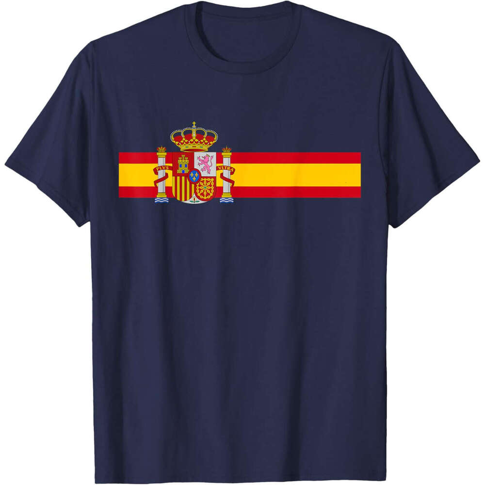 Spain National Flag Espana Colour Band Madrid T-shirt Mens Womens T shirts Soccer fans Tees tops Tshirt Free shipping