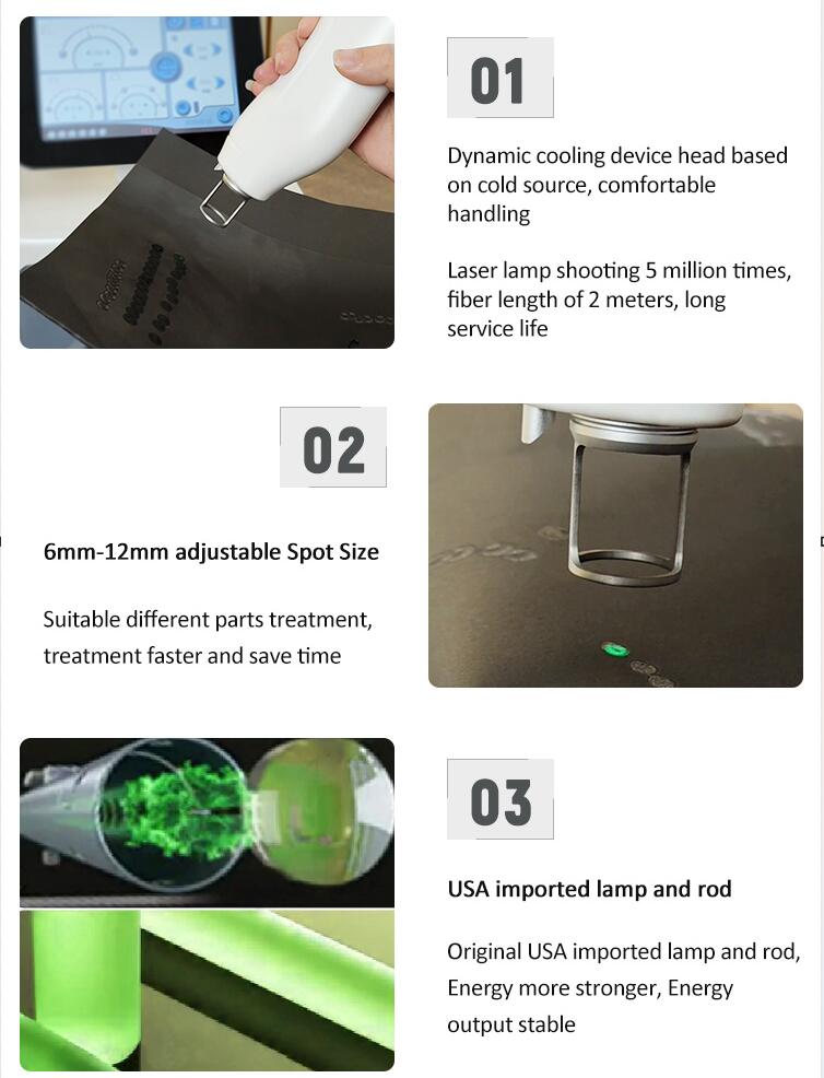 High quality 1064nm 755nm ALEX ND YAG laser hair removal laser tattoos removal acne pigment freckles removal spider veins Rosacea removal laser beauty