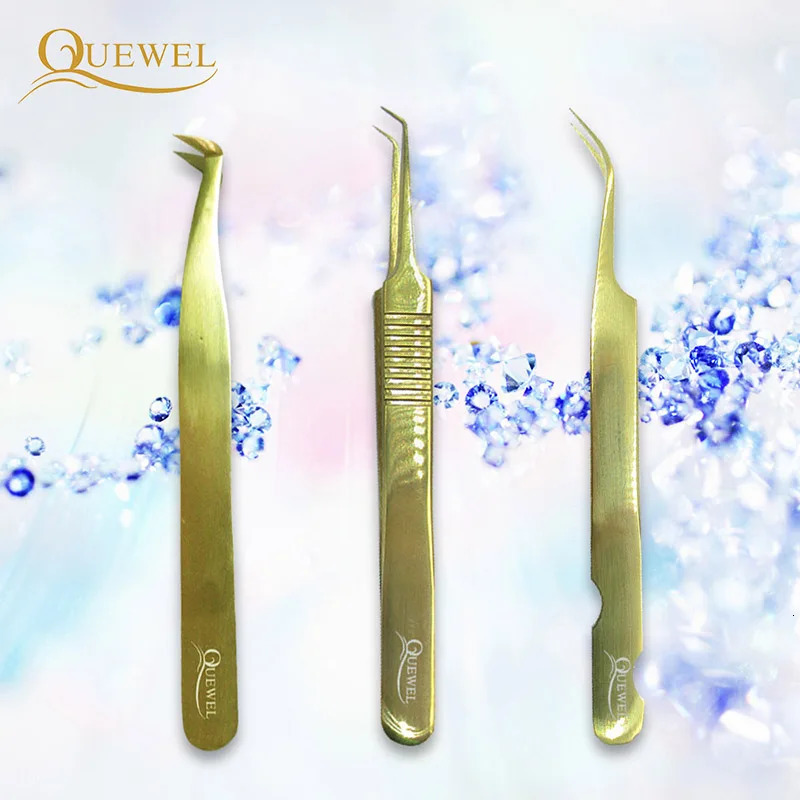 Quewel Eyelash Extension Thruster for Curling Eyelashes Stainless Steel 1-Piece Beauty Precision Thruster Precision Makeup Tool 240715