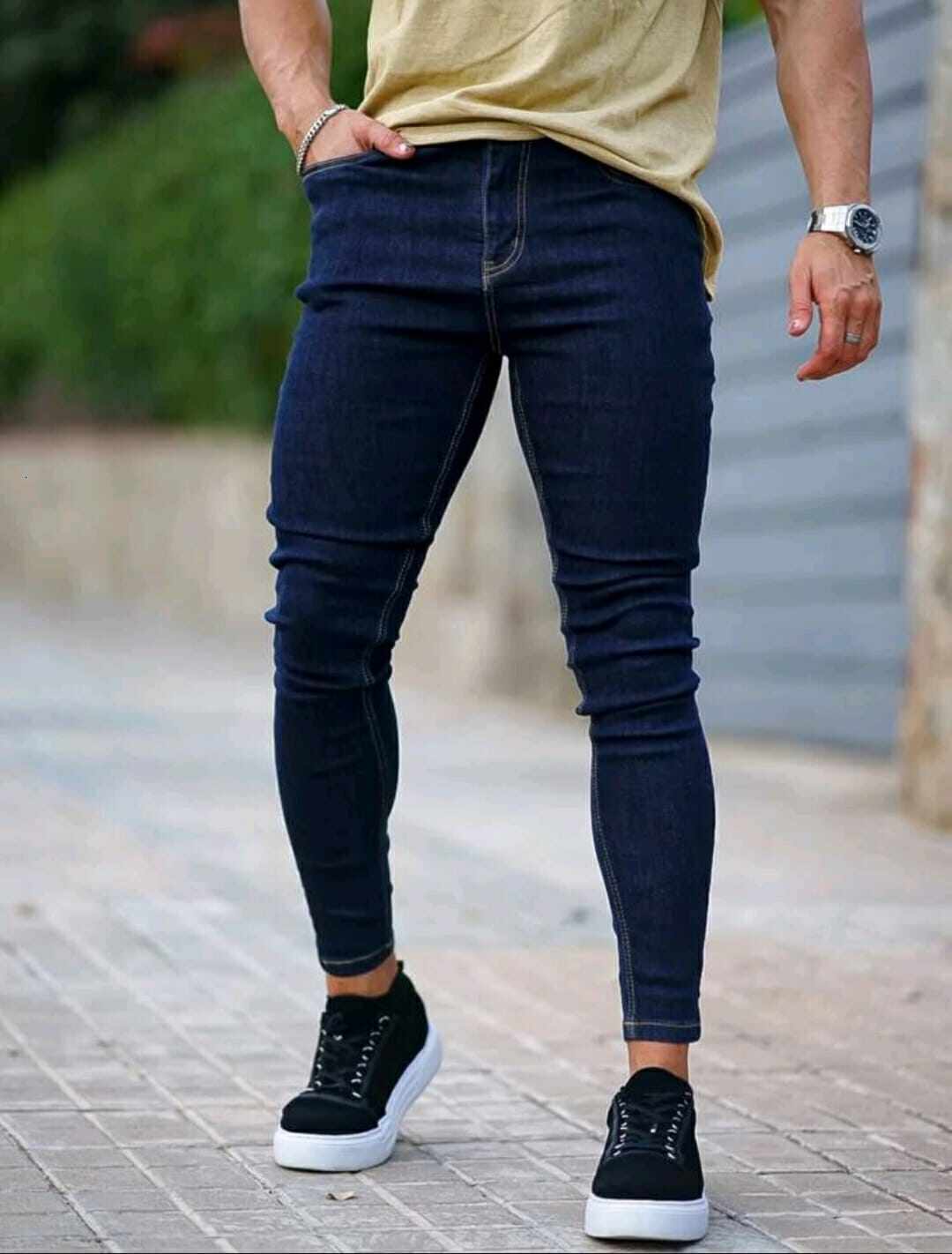 Men Skinny Jeans Men's men's casual pants / Korean Style Size26-40 Price cheap Fast Delivery