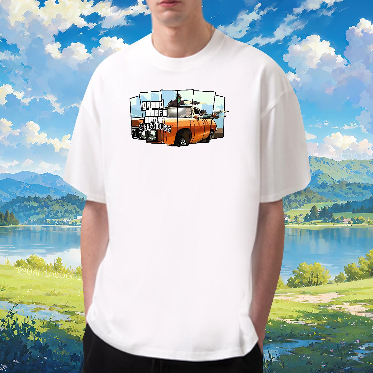 Fashion Designer Mens T Shirts racing 100% Cotton 230g Custom Big Size Street Casual Men Clothes T-Shirt Cotton Breathable Short Sleeve Unisex