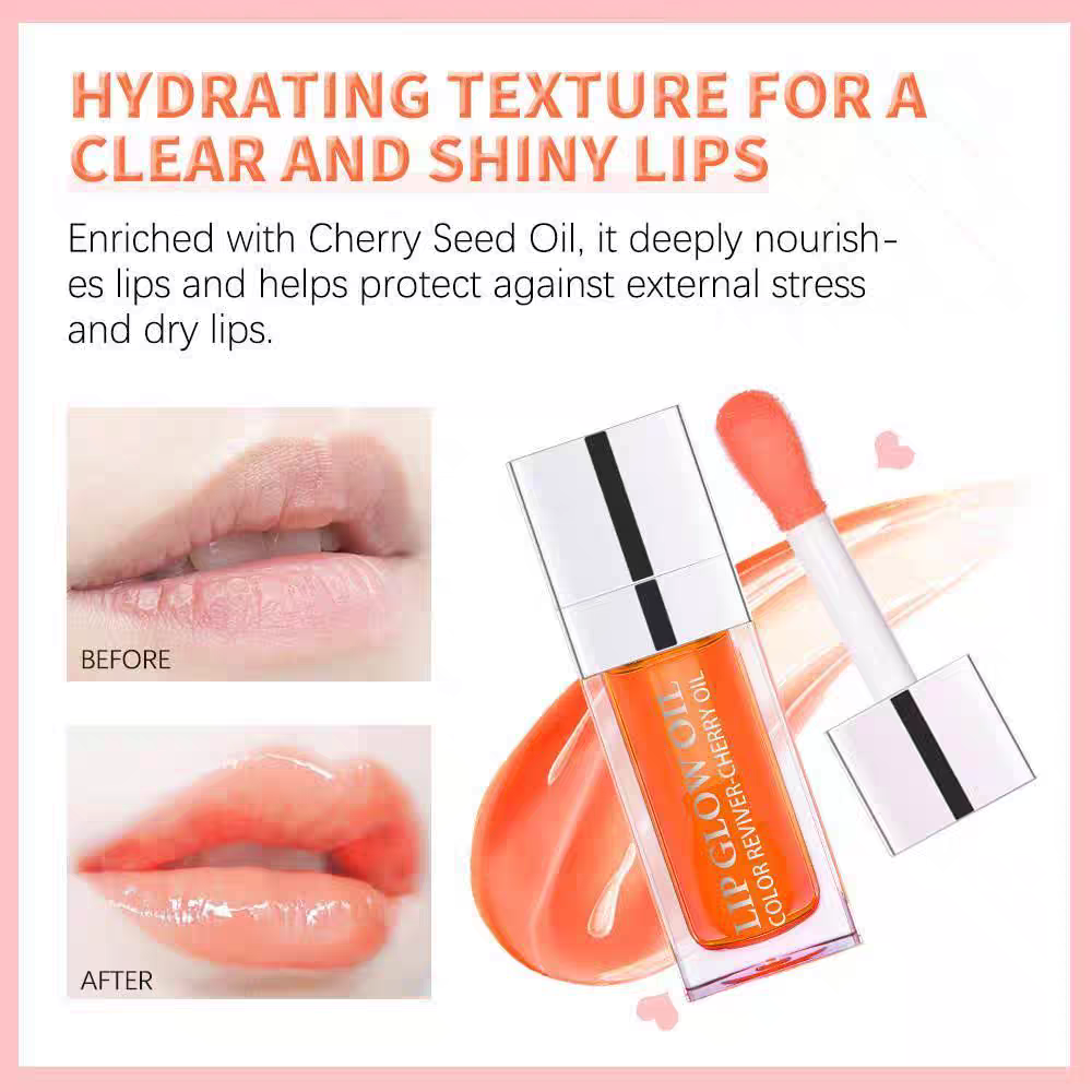 2026 New Makeup gloss Ibcccndc Lipstick Plumping Crystal Jelly Lipgloss 6ml Balm Care Moisturzing Lip Glow Oil Nonstick cup Cosmetics Cherry Raspberry
