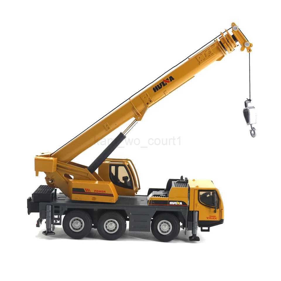 Huina 1 50 Simulation Alloy Car Diecast Truck-mounted Crane Model Construction Engineering Vehicle Decoration Childrens Kid ToyM240717