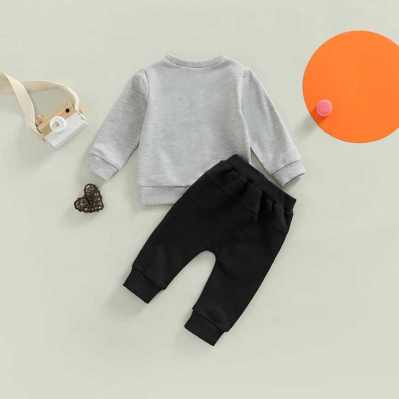 Clothing Sets Autumn Fashion Toddler Baby Boys Tracksuit Outfits Suit Letter Print Sweatshirt+Drstring Pants Kids Children Clothes Sets