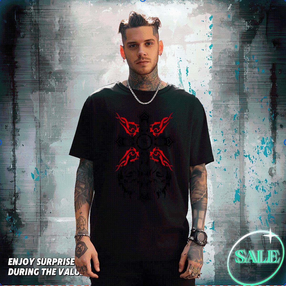 Designer Mens T Shirts fathion 230g 100% Cotton Custom Print Oversized Summer Casual Men Tops Tees Breathable Crew Neck Cool Design