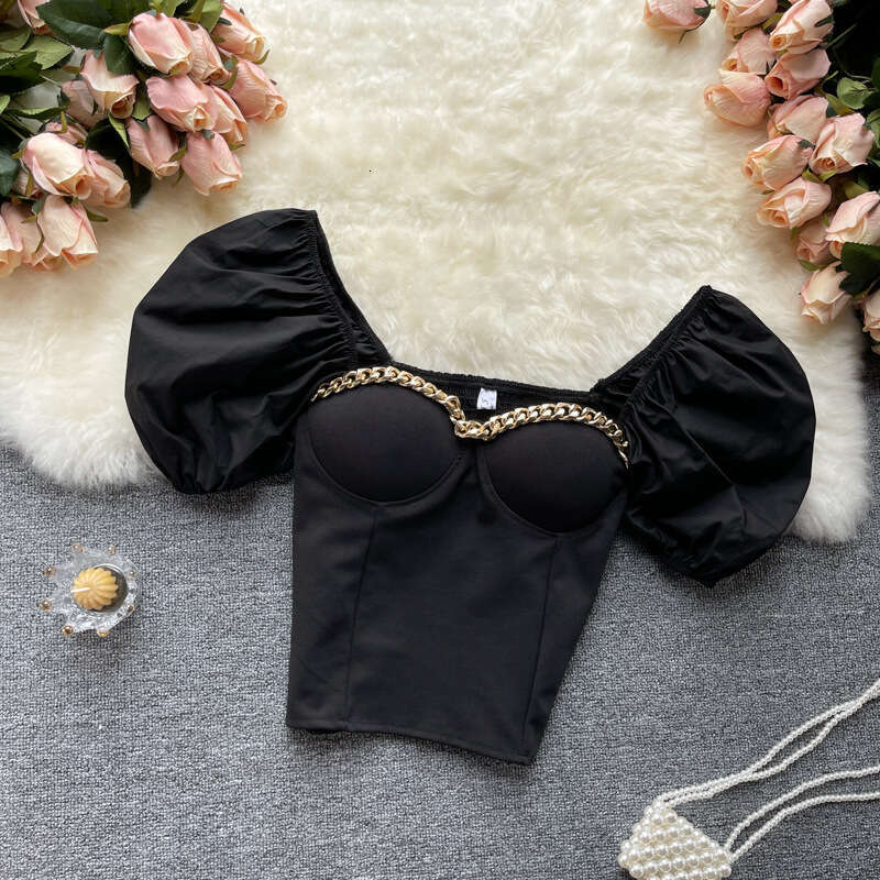 Spring High Street Short-sleeved O-neck Crop Tops Streetwear Clothes Print Tshirt Round Neck Chiffon Couples Stretch Casual Undershirt Women's T 