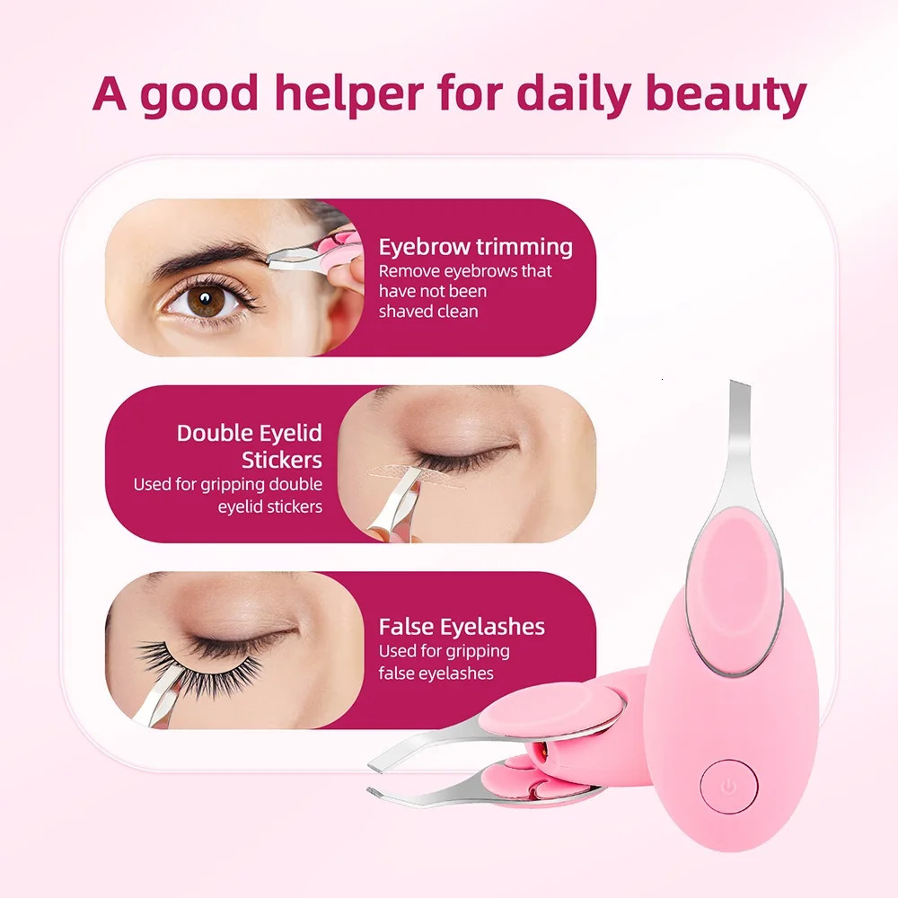 Visual eyebrow decal false eyelash tool nose hair trimmer decal makeup tool with high-definition camera 240715