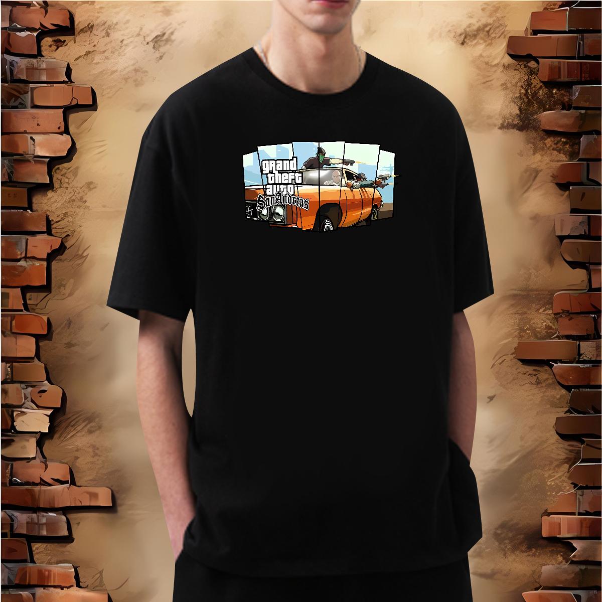 Popular Mens Tshirts racing 100% Cotton 230g Breathable Short Sleeve Street Wear Man T Shirts Custom Cartoon 2024 Designer Tees