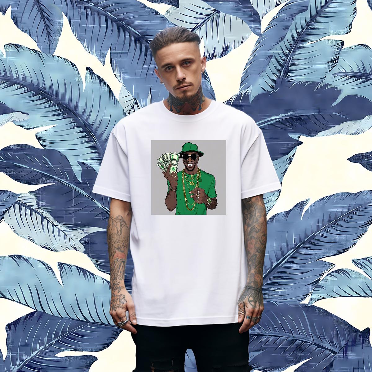 Loose Fit Couples T Shirts XH 100% Cotton 230g Crew Neck Cotton Hip Hop Street T-Shirts for Men Custom Printing Classic Tops