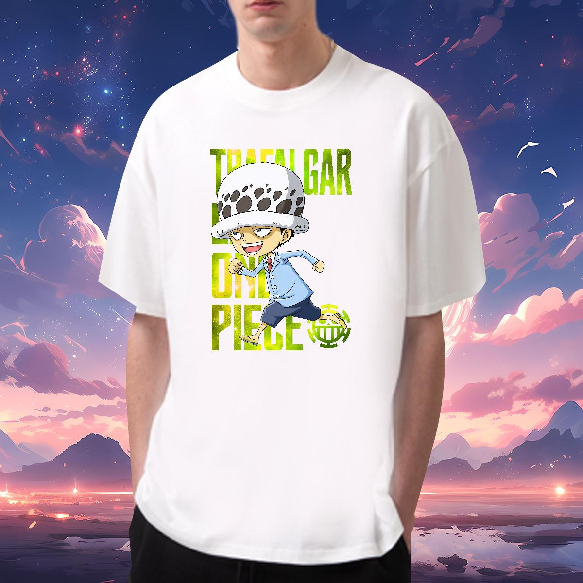 Unisex Men Tees Mushroom 230g 100% Cotton Round Neck Short Sleeve Hip Hop Man T Shirts White Plus Size 2024 Summer Polos