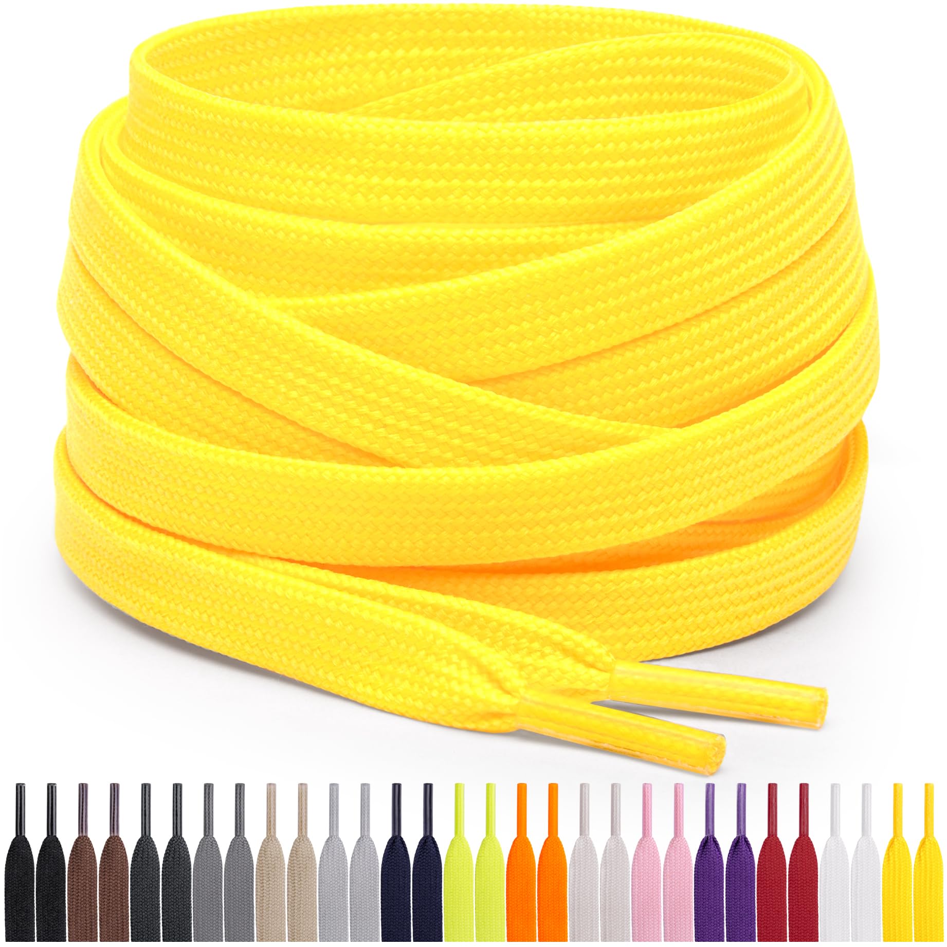 Shoe Parts Accessories Flat Polyester Shoelaces Dress Canvas Shoes Lace Sneaker Boots Laces Strings Shoelace Colors Series Randomly
