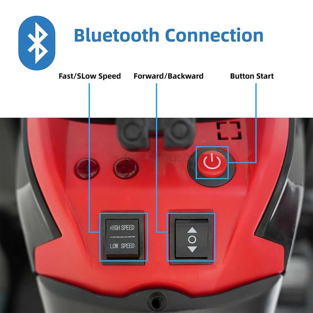 24V Battery Powered Kids ATV Ride On Electric Car with Bluetooth MP3 LED Headlights Spring Damper System for Boys and GirlsCL240717
