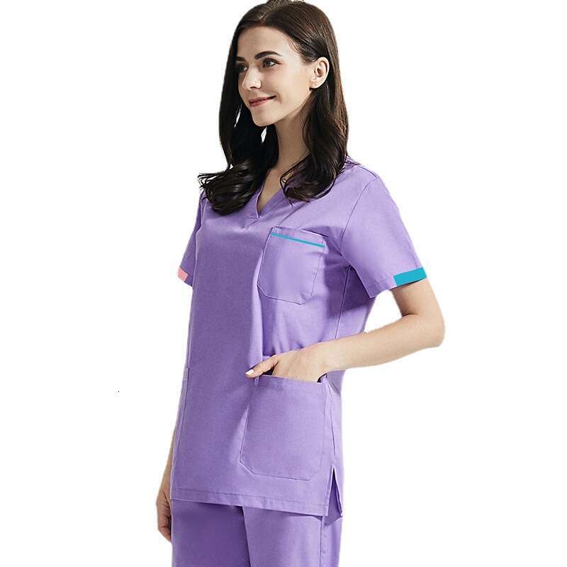 Niaa Hinn Undefined Scrubs for Women Uniform New Arrival Gentle Wind French Ventilation Business Affairs New Pattern Loose Waist Self-cultivation Temp