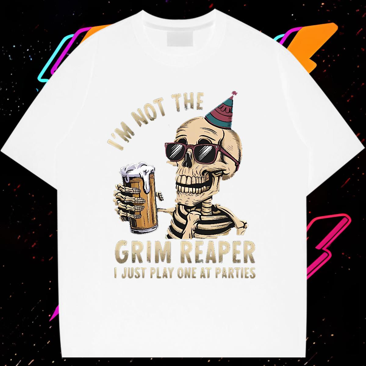 Soft Tshirt for Man Woman Skeleton 230g 100% Cotton Cotton Breathable Soft Hip Hop Mens T Shirts Anime Print Fashion Design Tshirts