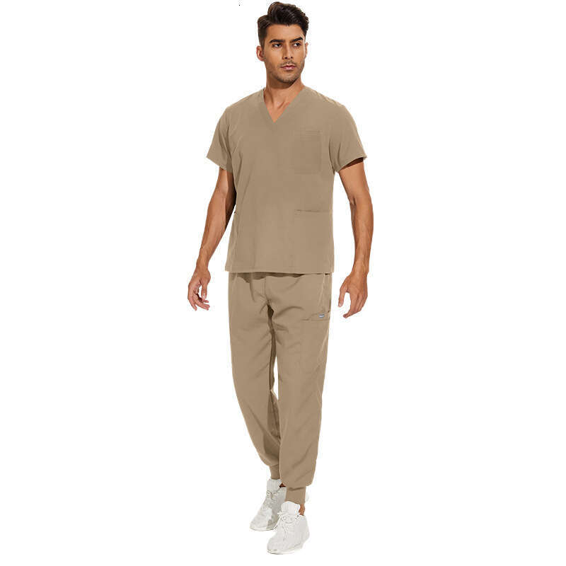 Niaa Hinn Scrubs for Women Uniform Scrub Set Two Piece Set Women New Product Long High Elasticity Leisure Time Versatile Printing Popular Linen Temper