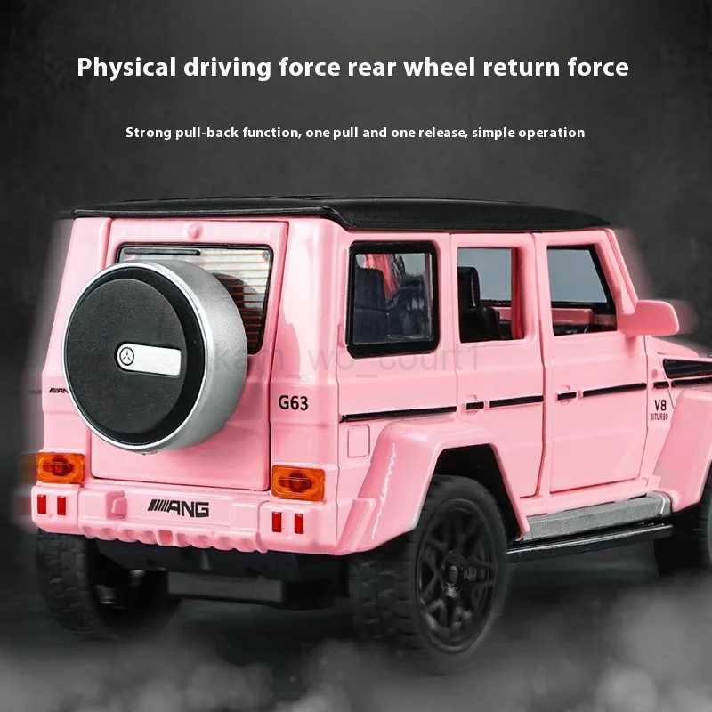 1 32 Scale G63 Alloy Toy Car Model with Sound Light Spring-Back Action - Ideal Gift for Kids Car Enthusiasts - AuthenticM240717