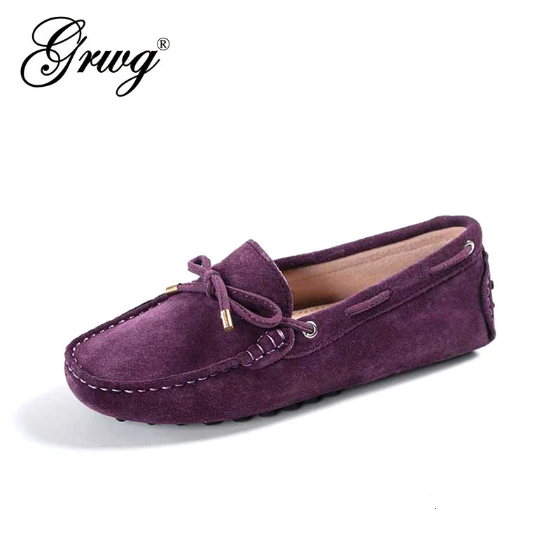 100% Genuine leather Women flats Handmade Women Casual leather shoes Leather Moccasin Fashion Women Driving Shoes 240713