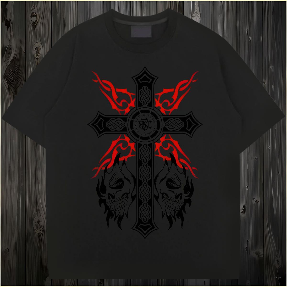 New T shirt fathion 230g 100% Cotton DIY Printed Daily Outfit Couples T Shirts Cotton Breathable Short Sleeve Brand