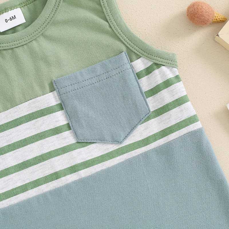 Clothing Sets Toddler Infant Kid Baby Boy Clothes Sets Soft Contrast Colors Sleeveless Tank Tops Elastic Shorts Summer Outifts Clothing