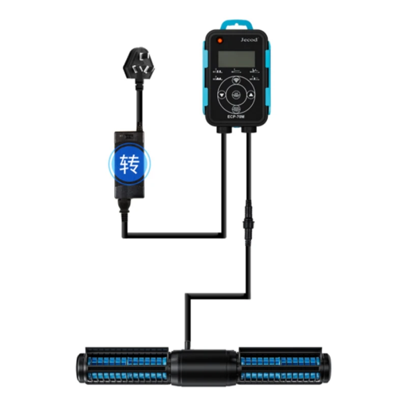 Jebao 2024 New Cross-flow Pump ECP ECP-M Fish Tank Aquarium Water Pump External LCD Controller Remote WIFI Control Reef Tank